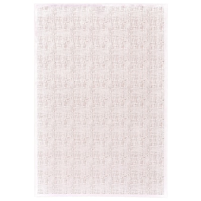Qazi Textured Lustrous Rug, Blush Pink/White, Accent Rug