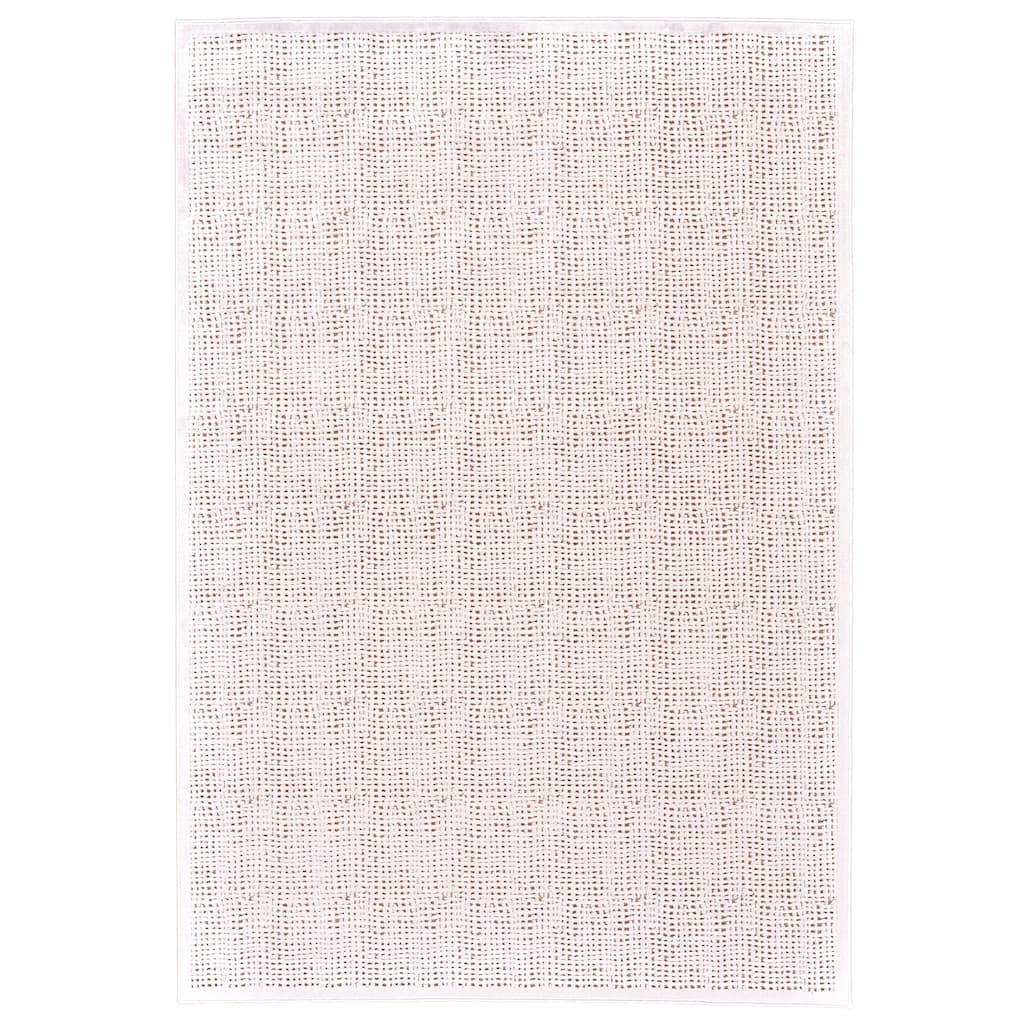 Qazi Textured Lustrous Rug, Blush Pink/White, Accent Rug