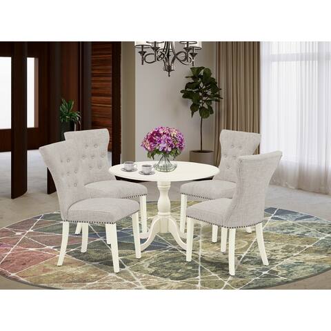 Dining Table Set - Kitchen Dinning Table - Upholstered Chairs (Pieces & Finish Option)