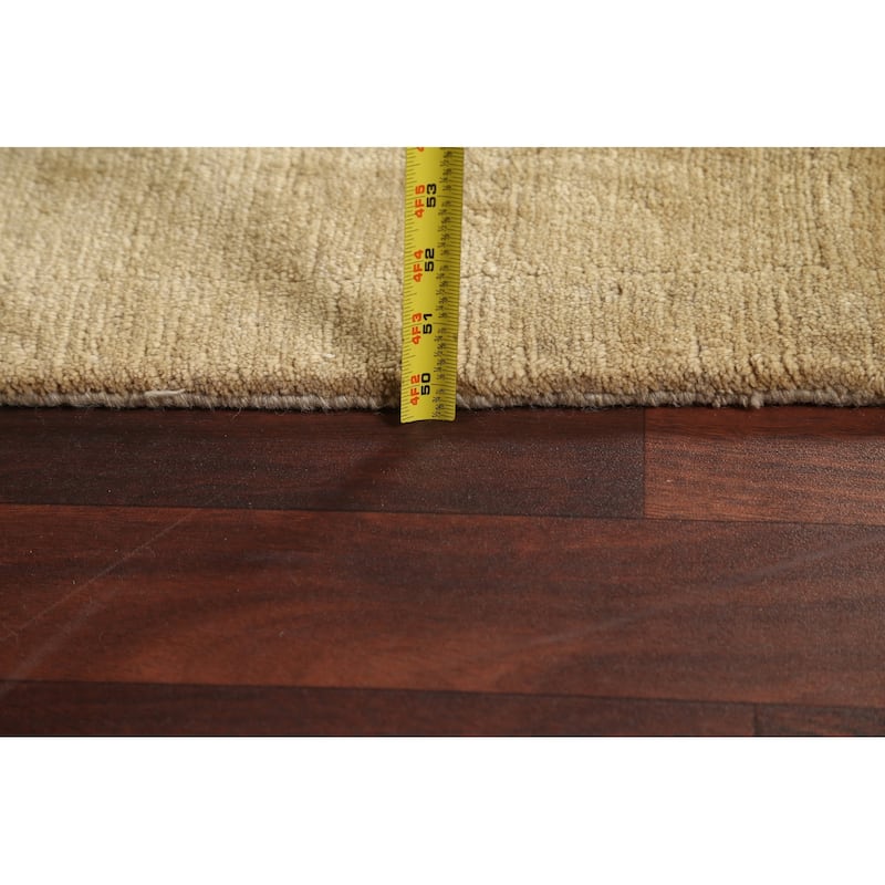 Vegetable Dye Oriental Nepalese Area Rug Hand-knotted Wool Carpet - 8'1" x 10'2"
