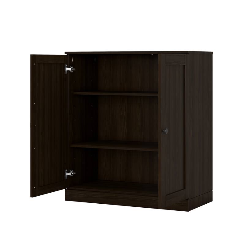 Palace Imports 100% Solid Wood Bathroom Storage Cabinet, Shaker Doors, Adjustable Shelves, 32" Wide, 35.75" Tall