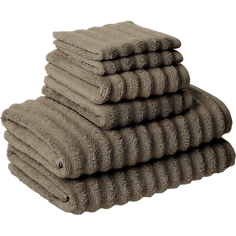 Modern Threads Wavy Luxury Spa 6-pc. Quick-dry Towel Set - Taupe
