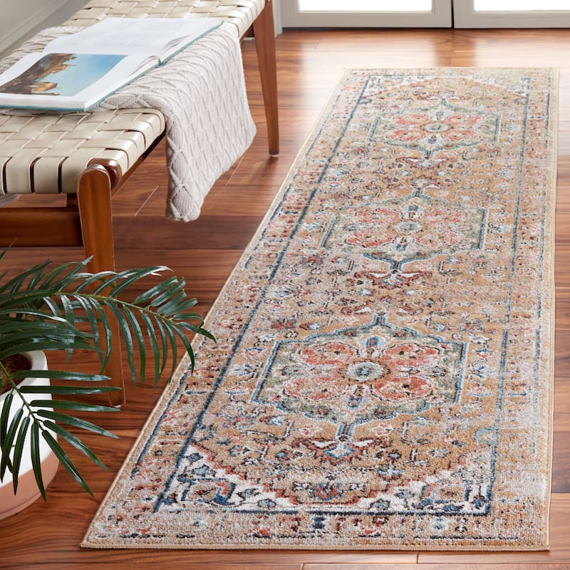 SAFAVIEH Cornelia Reinharda Vintage Rug - 2'2" x 8' Runner - Gold