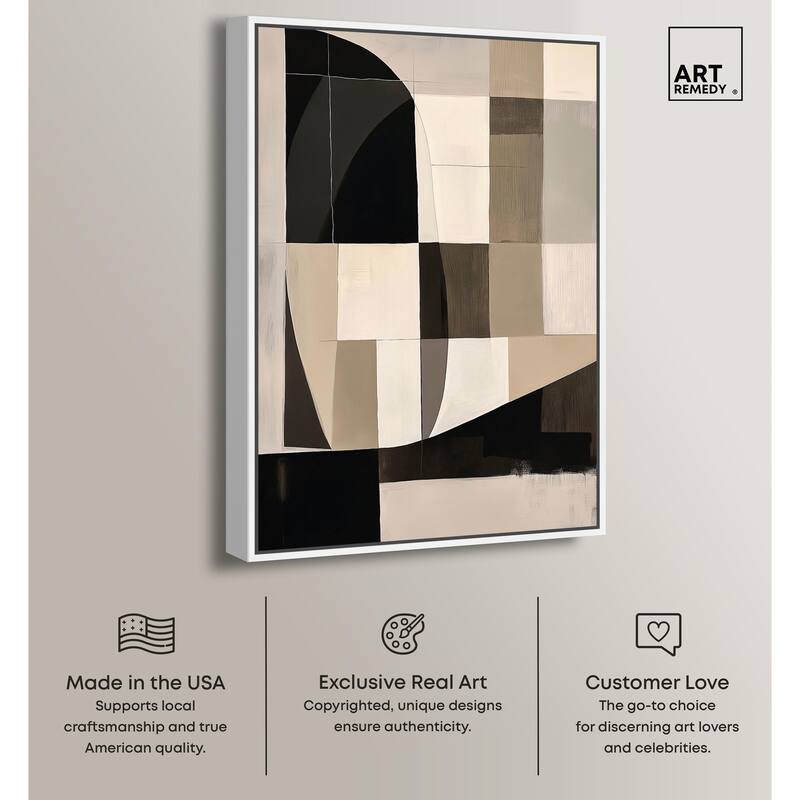 Modern Shapes II Canvas by Art Remedy