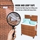 preview thumbnail 51 of 78, Laundry Hamper with Lid Rattan Basket with Removable Bags and Wheels