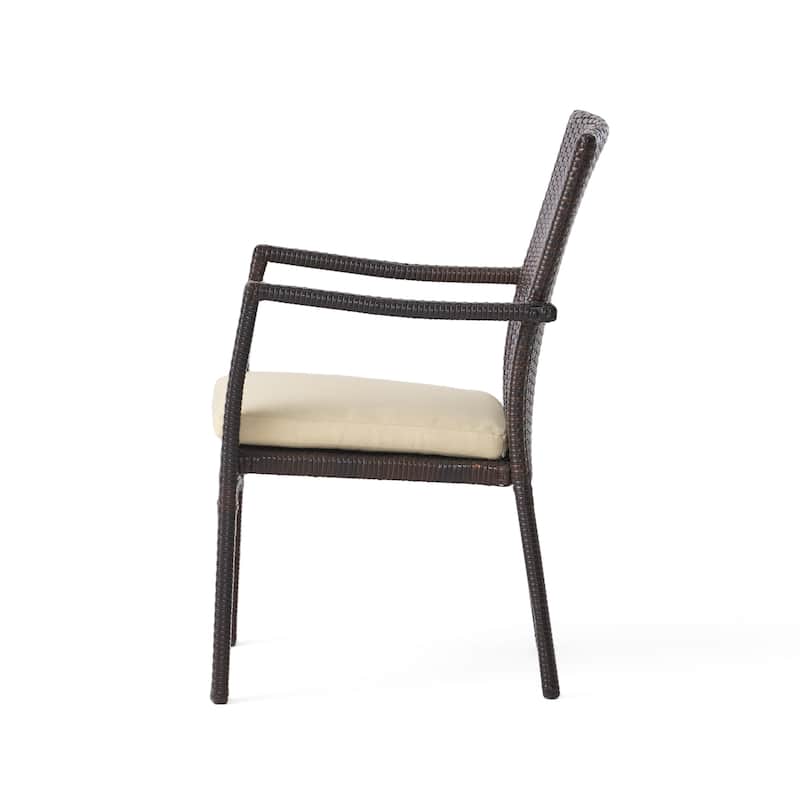 Sloane Outdoor 3 Piece Wicker Bistro Set by Christopher Knight Home