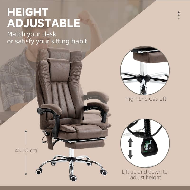Vinsetto Microfiber Office Chair - Brown