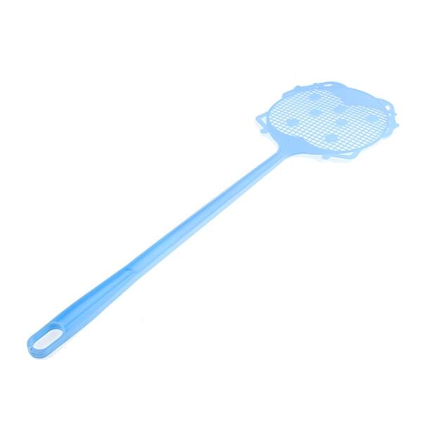 Unique Bargains Plastic Fly Swatter Insects Bugs Killer Catcher 50cm Length Blue 2 Pcs Bed