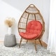 preview thumbnail 35 of 67, Humble + Haute Indoor Egg Chair Cushion (Cushion Only) 44 x 27 x 4 - Coral