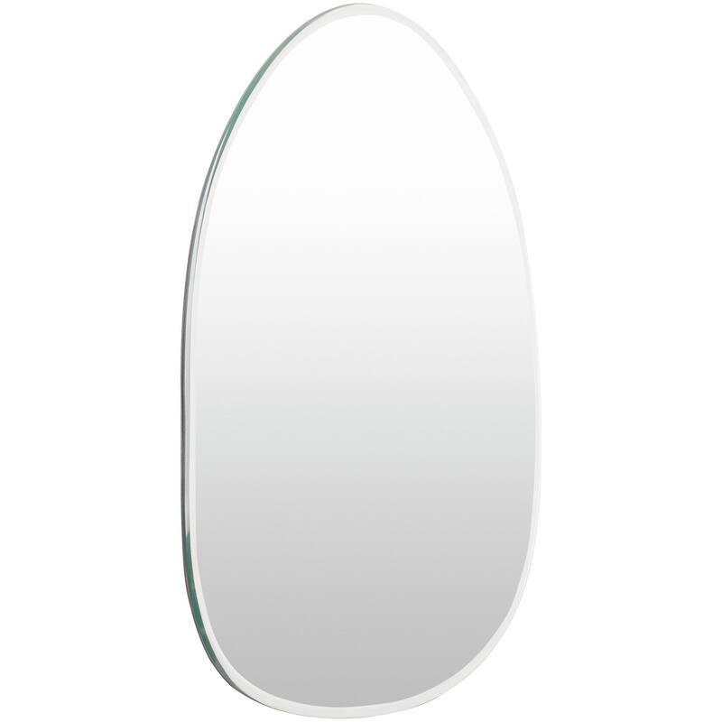 Filip Abstract Shape Frameless Beveled Wall Mirror - 31"H x 24"W x 0.3"D
