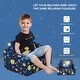 preview thumbnail 5 of 16, Qaba Kids Fold-Out Couch/Chair Lounger with Space-Themed Washable Fabric & Removable Cushion for 3-6 Years Old