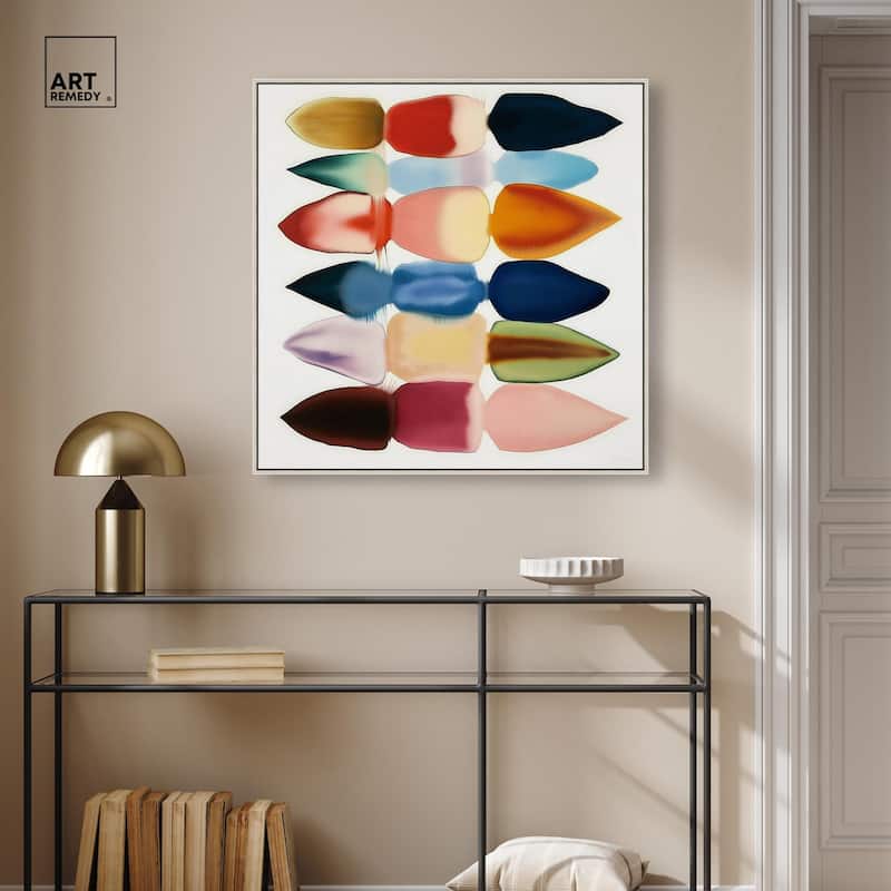 Watercolor Collage Canvas by Art Remedy