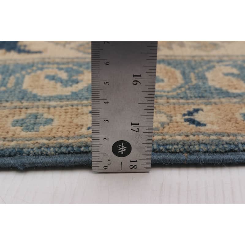 ECARPETGALLERY Hand-knotted Finest Ghazni Blue Wool Rug - 8'0 x 9'8