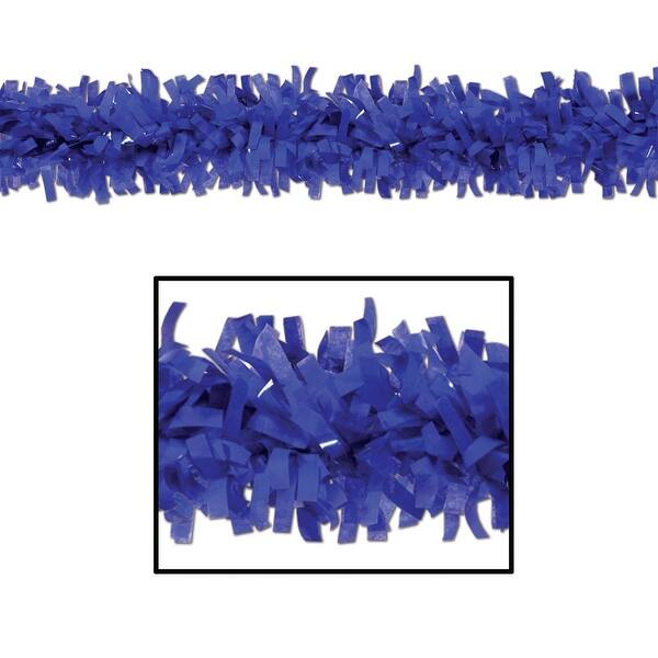 Shop Club Pack Of 12 Royal Blue Festooning Tissue Garland Party