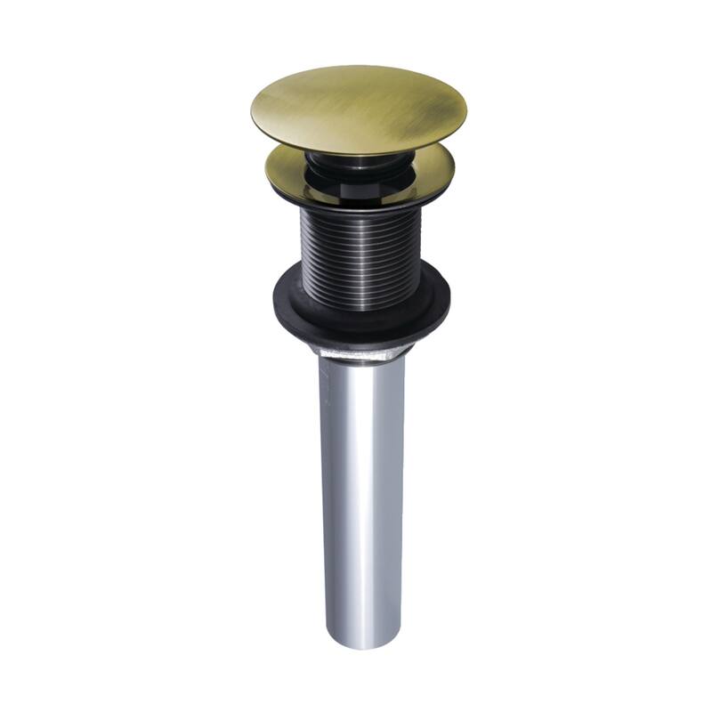Trimscape Push Pop-Up Drain without Overflow - Antique Brass