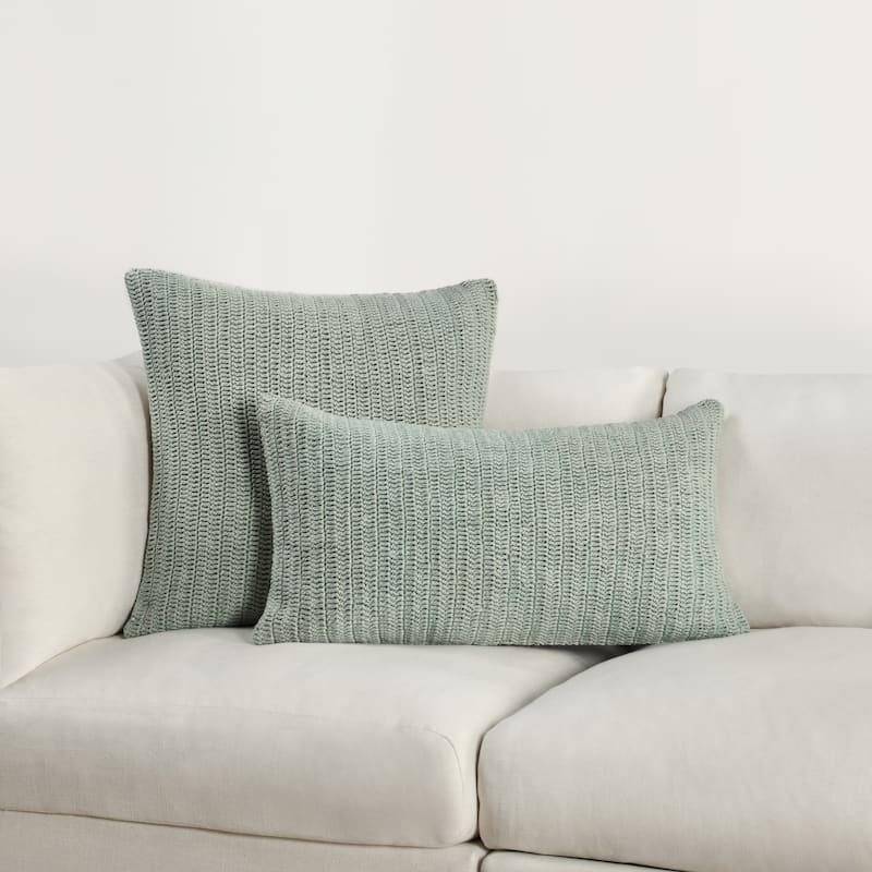 Kosas Home Marcie Knitted 22-inch Throw Pillow