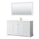 Option White, Gold Trim, White Quartz Top