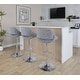 preview thumbnail 77 of 144, Silver Orchid Svellingen Adjustable Bar Stool with Rounded T Footrest - Set of 2