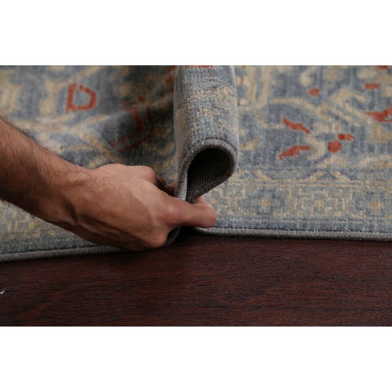 Geometric Traditional Ziegler Turkish Wool Area Rug Decorative Carpet - 6'7" x 9'10"