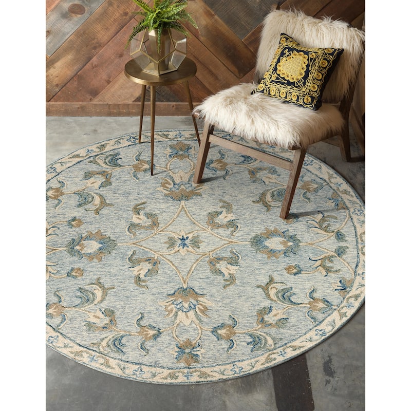 Sevita Floral Bloom Area Rug - 4'10" Round