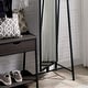 preview thumbnail 3 of 5, Drindel Contemporary Black Coat Stand with Mirror by Furniture of America