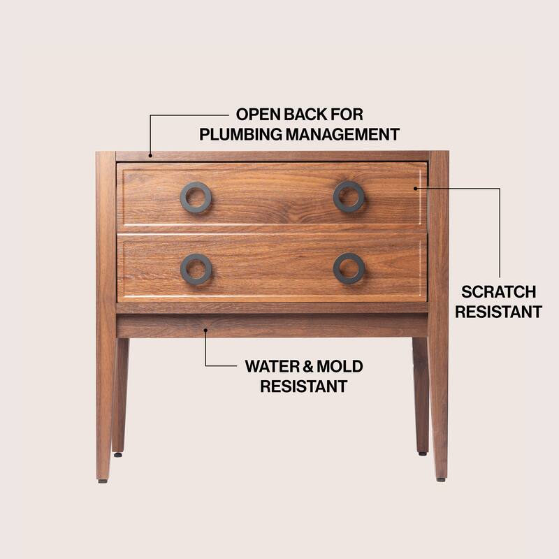 Corbin Classic 1-Drawer Bath Vanity Base Only (Sink Basin Not Included)