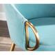 Silver Orchid Battista Glam Gold Upholstered Chair - N/A