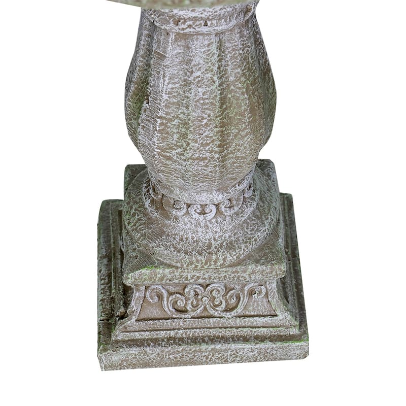 Antique Pedestal Bird Bath, Concrete Bird Baths for Garden Yard Decor