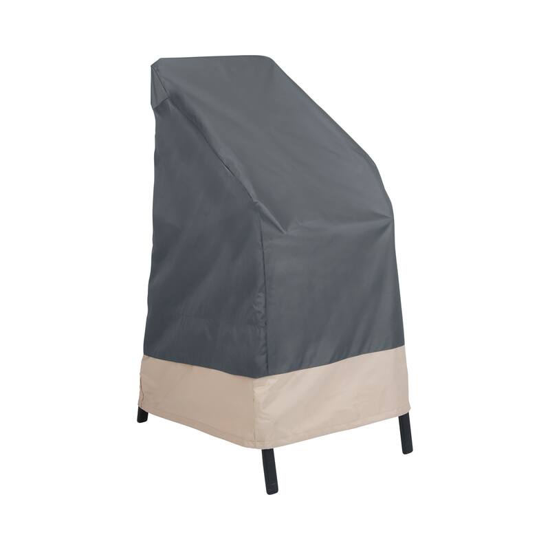 Modern Leisure® Renaissance Ultralite Stackable/High Back Bar Chair Cover, 2-Pack, 27"L x 27"W x 49"H, Gray