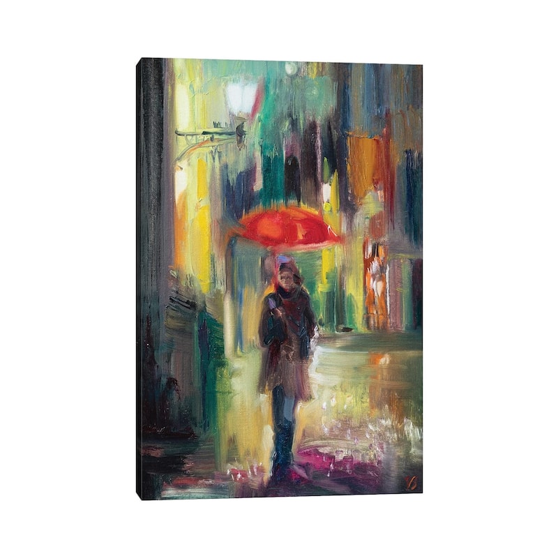 iCanvas "Red Umbrella" by Katharina Valeeva Canvas Print