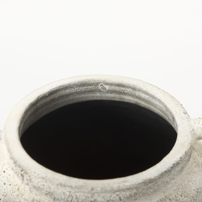 Boscia White and Black Ceramic Floor Vase