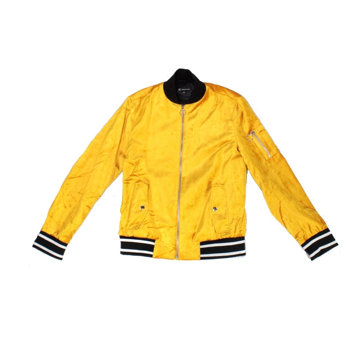 Shop Inc Mens Jacket Black Ethan Velvet Flight Bomber Free