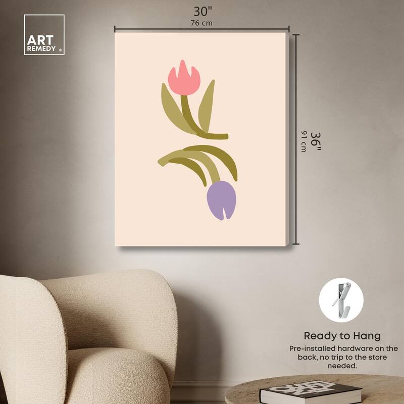 Tulips for my Twenties Canvas by Art Remedy, Gallery Wrapped