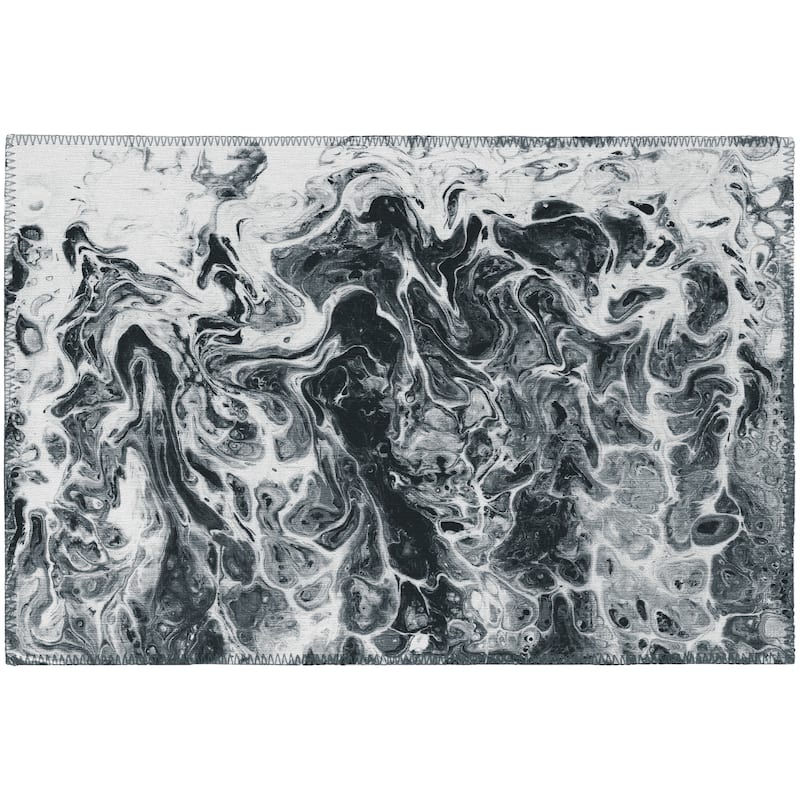 Indoor/ Outdoor Addison Karina Abstract Washable Area Rug