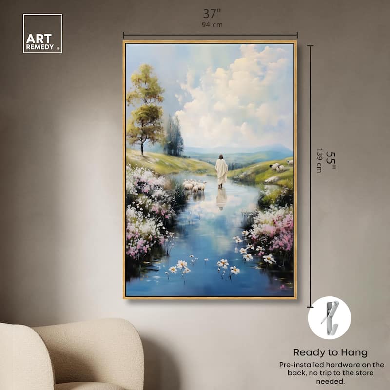 Caretaker's Calm Crossing I Canvas by Art Remedy