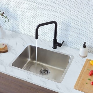 Garnet Dual-Mount 23" Stainless Steel Single-Bowl Kitchen Sink - 23" x 18" x 9"