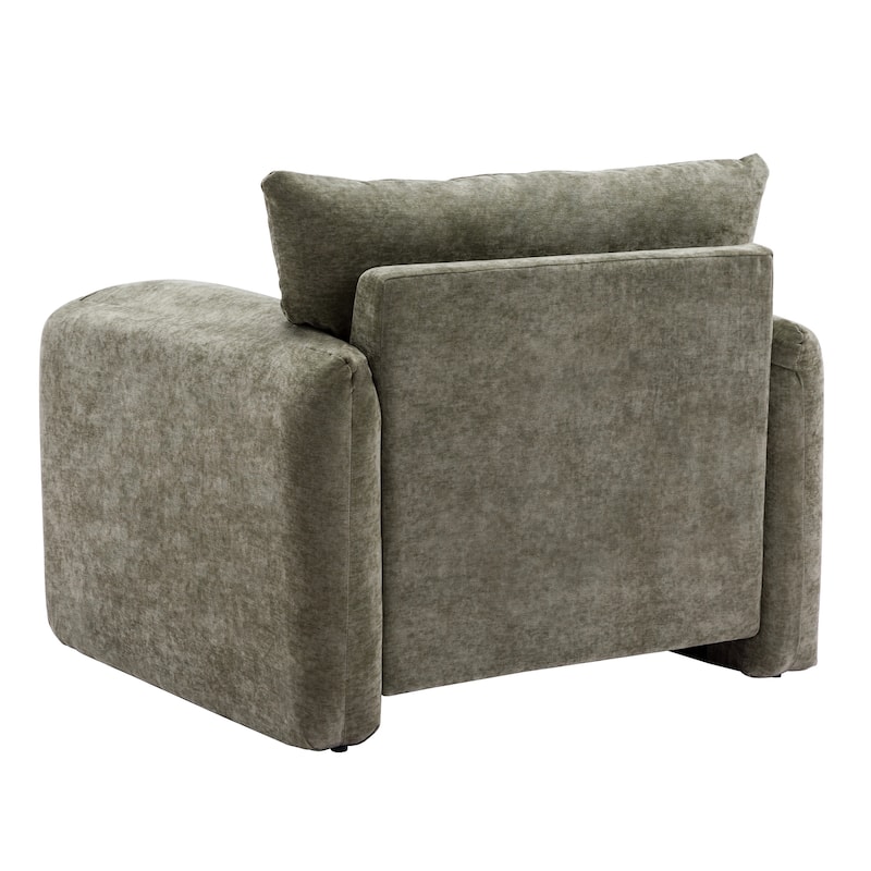 Chenille Oversized Armchair Accent Chair Single Sofa