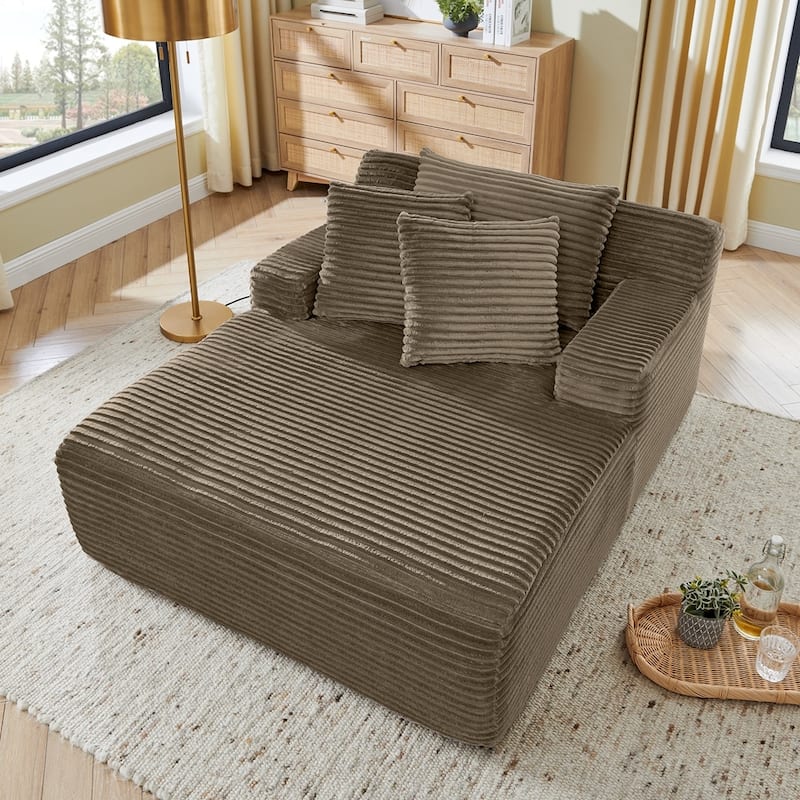 Modern Velvet Fabric Single Lazy Sofa Lounge Chair