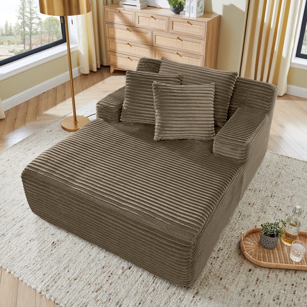 Modern Velvet Fabric Single Lazy Sofa Lounge Chair