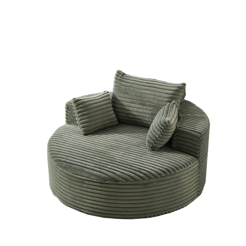 GDFStudio - Emberwood Corduroy Single Sofa Cloud Recliner