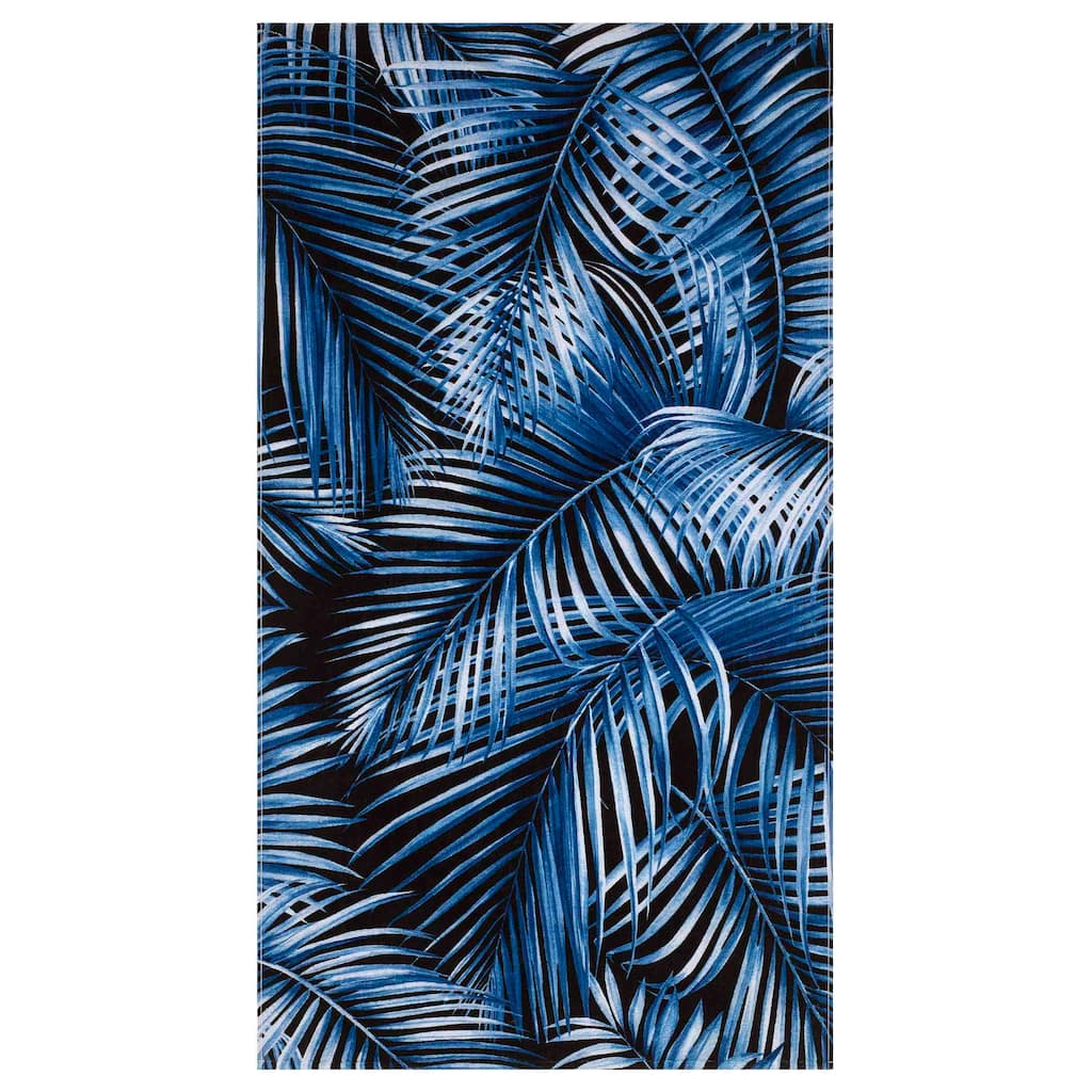 Nicole Miller Palm Azul Beach Towel