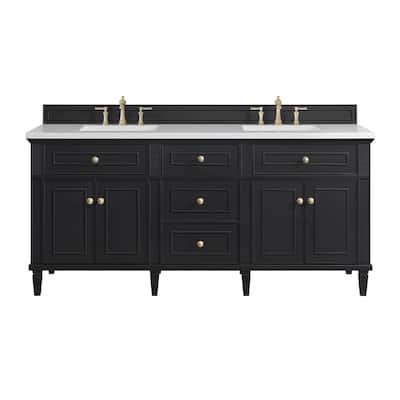 James Martin Vanities 424-V72-3WZ Lorelai 72" Double Basin Wood Vanity
