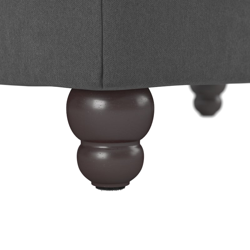 Bush Furniture Coventry Large Upholstered Storage Ottoman