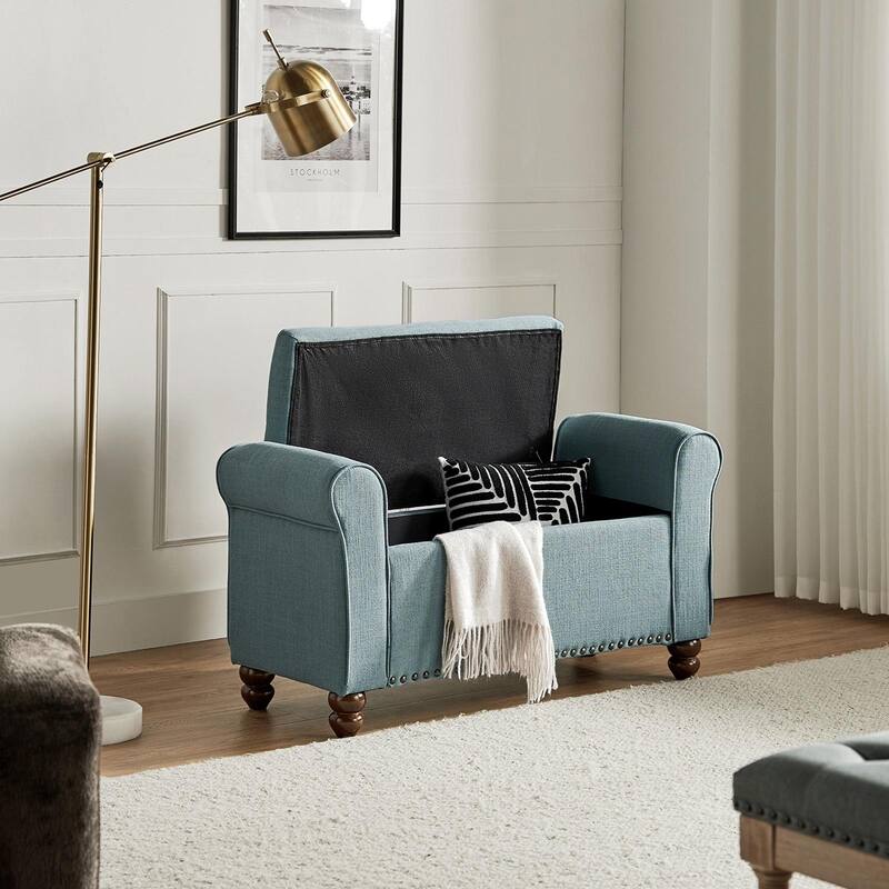 Silvia Upholstered Bench with Storage Space