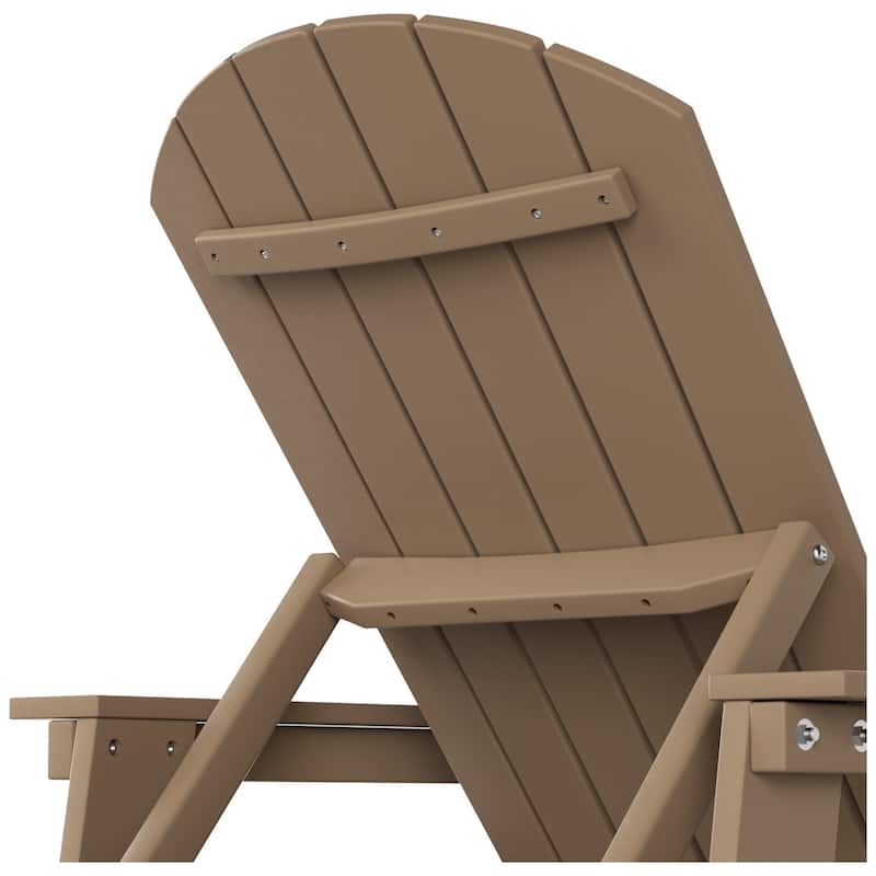 Polytrends Altura Poly Eco-Friendly All Weather Reclining Chaise Lounge with Arms