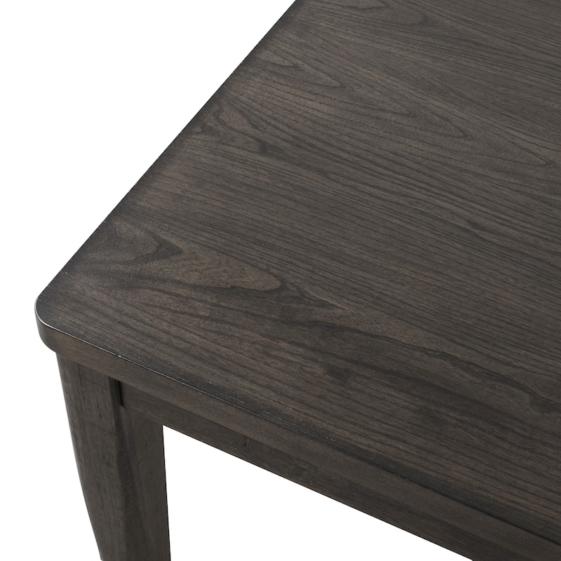 Furniture of America Lennox Modern 72-inch Dark Walnut Solid Wood Dining Table