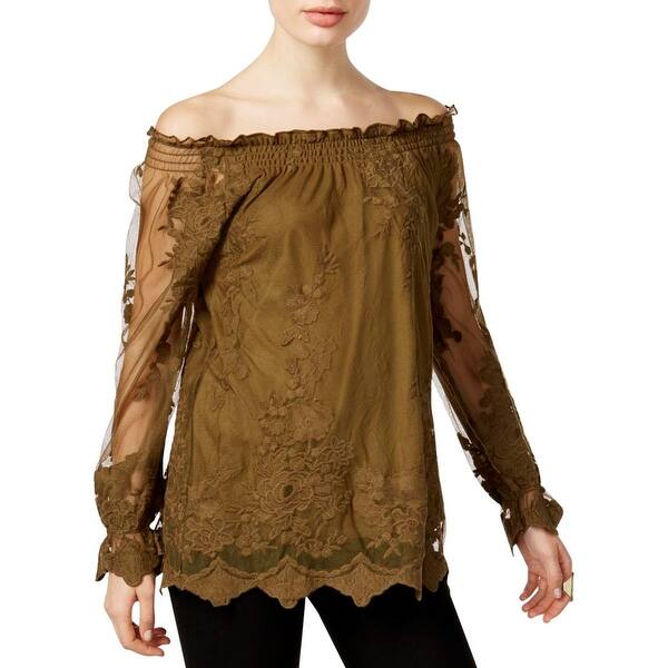 Shop Marled Reunited Clothing Womens Blouse Lace Floral Free