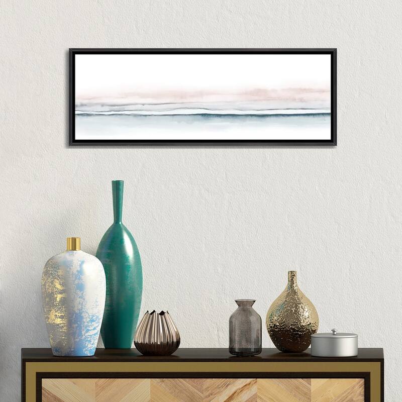 iCanvas "Watercolor Landscape XV - Panoramic" by Nouveau Prints Framed