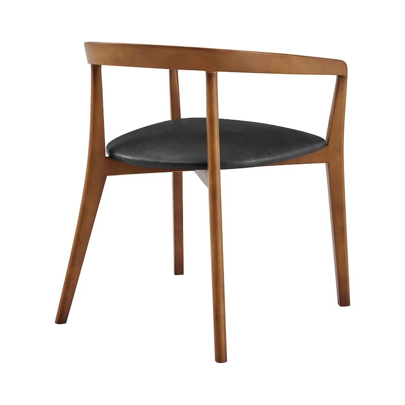 NPD Furniture Amy Faux Leather Dining Side Arm Chair (Set of 2)