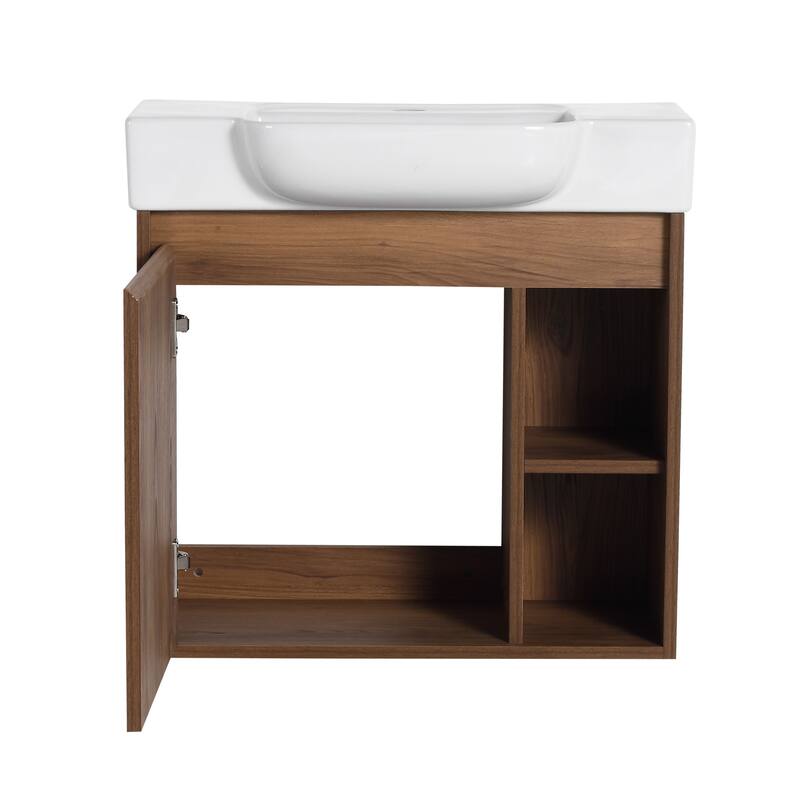 ARTCHIRLY 24/28 Inch Bathroom Vanity with Sink, Floating Bathroom Vanity with Soft Close Door